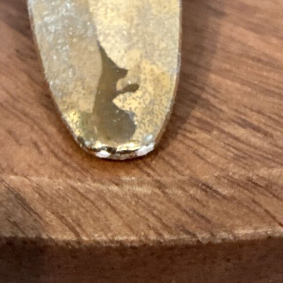 Vintage Mint Green Glass Parakeet Rare Gold Details - Picture 7 of 11